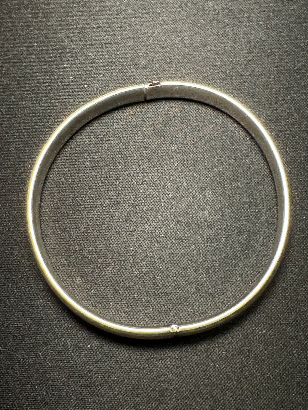 Vintage Marathon Silver Brushed Sterling Silver Bracelet Adj